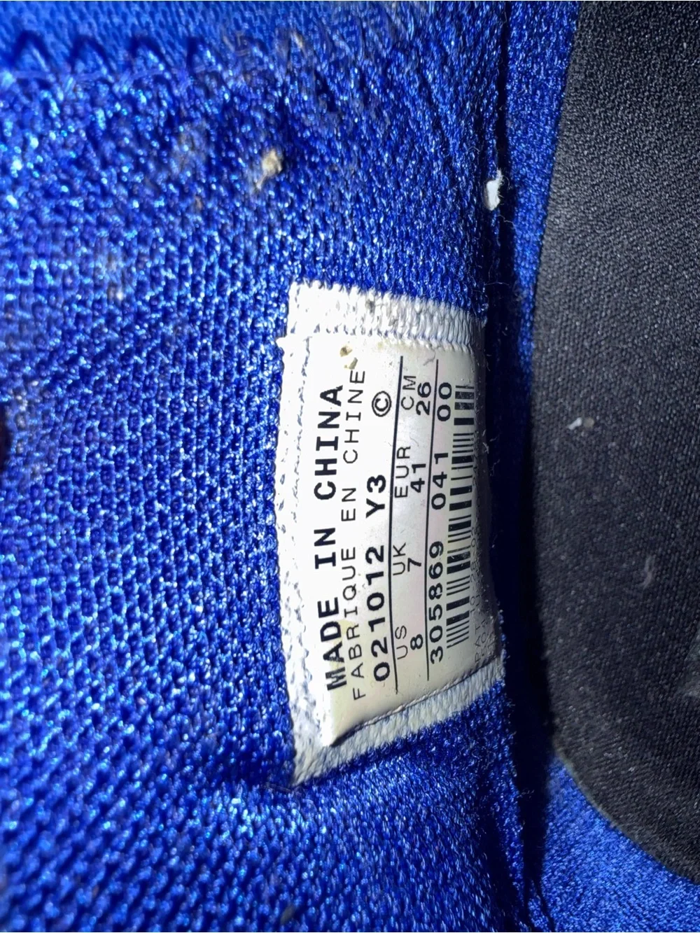 2003 High-Top Jordan 18 OG Black/Royal Blue, size 8.